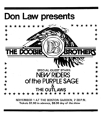 The Doobie Brothers / New Riders of the Purple Sage / The Outlaws on Nov 1, 1975 [217-small]