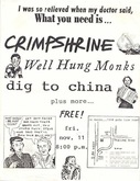 Crimpshrine / Well Hung Monks / Dig to China on Nov 11, 1988 [967-small]