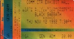 Black Sabbath / Exodus on Nov 12, 1992 [150-small]