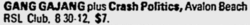 GangGajang / Crash Politics on Feb 15, 1987 [347-small]
