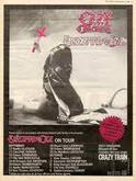 Tour Date Advert, Ozzy Osbourne (Blizzard of Oz) / Budgie on Oct 7, 1980 [350-small]