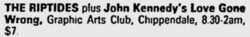 The Riptides / John Kennedy's Love Gone Wrong on Sep 5, 1986 [595-small]