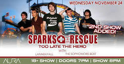 Sparks the Rescue / Too Late The Hero / Lannen / The Sophomore Beat on Nov 24, 2021 [125-small]
