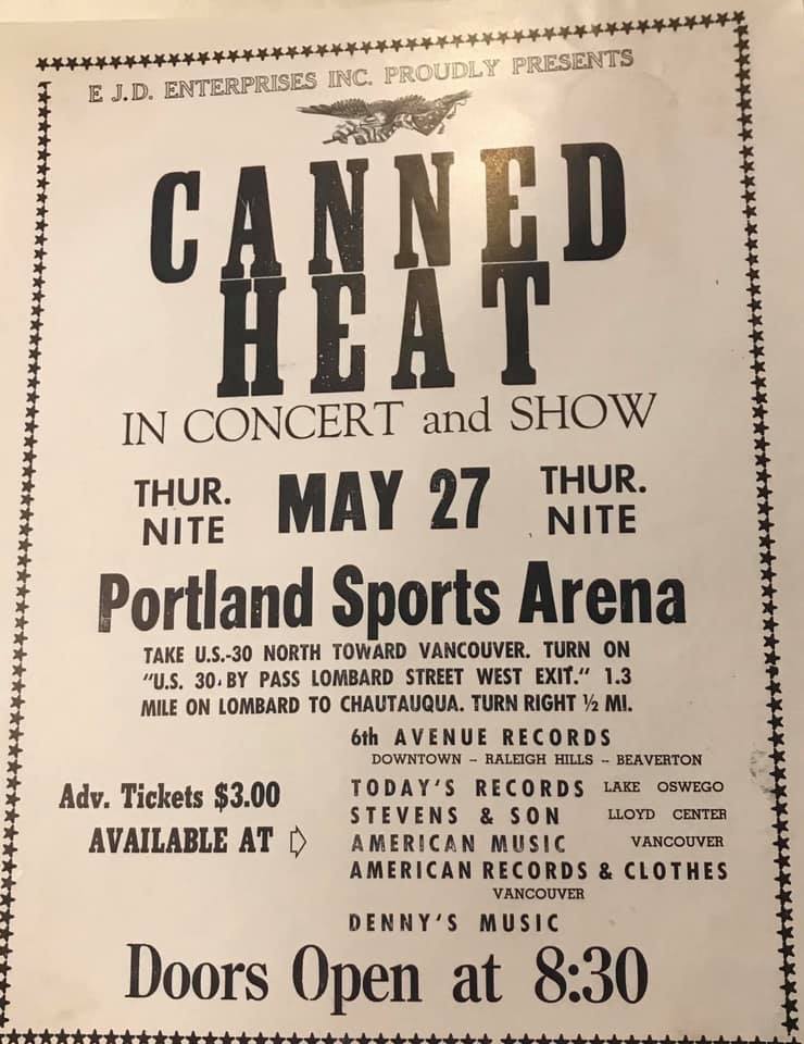 Concert History of Portland Sports Arena Portland, Oregon, United