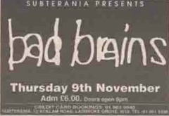 Bad Brains on Nov 9, 1989 [584-small]