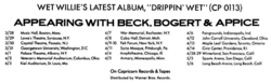 Beck Bogert & Appice / Wet Willie on May 6, 1973 [601-small]