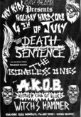 Death Sentence / Boneless Ones / A.K.O.B. / Witches Hammer on Jul 4, 1986 [892-small]