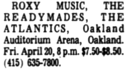 Roxy Music / Readymades / Atlantics on Apr 20, 1979 [035-small]