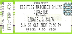The Eighties Matchbox B-line Disaster / Winnebago on Oct 31, 2004 [107-small]
