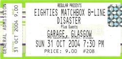 The Eighties Matchbox B-line Disaster / Winnebago Deal on Oct 31, 2004 [107-small]