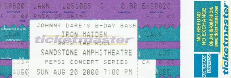 Aug 00 Iron Maiden At Sandstone Amphitheatre Bonner Springs Kansas United States Concert Archives Aug 00 Iron Maiden At Sandstone Amphitheatre Bonner Springs Kansas United States Concert Archives