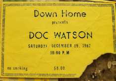 ticket stub provided by B. Smith, Doc Watson on Dec 19, 1987 [805-small]