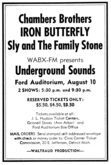 The Chambers Brothers / iron butterfly / Sly and the Family Stone on Aug 10, 1968 [836-small]
