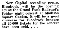 Grand Funk Railroad / BloodrocK on Dec 11, 1970 [856-small]
