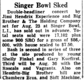 Jimi Hendrix / janis joplin / Big Brother And The Holding Company / The Chambers Brothers / Soft Machine on Aug 23, 1968 [864-small]