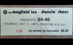 the Mayfield Inn - Edmonton 1987
Album Tour - Show Me (Tracks - One Gun, Walk in Line, One Day in Your Life), 54-40 on May 21, 1987 [871-small]