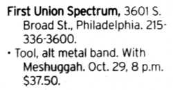 Tool / Meshuggah on Oct 29, 2002 [014-small]