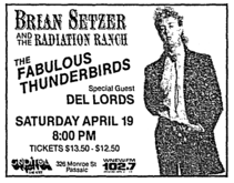 Brian Setzer / The Fabulous Thunderbirds / The Del Lords on Apr 19, 1986 [177-small]