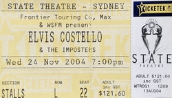 tags: Elvis Costello & The Imposters, Ticket - Elvis Costello & The Imposters / Stephen Cummings on Nov 24, 2004 [482-small]