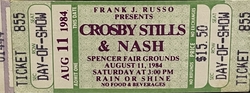 CROSBY STILLS & NASH on Aug 11, 1984 [694-small]