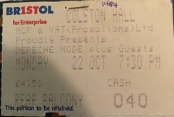 tags: Ticket - Depeche Mode / Portion Control on Oct 22, 1984 [846-small]