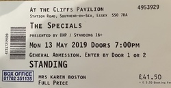 tags: Ticket - The Specials / The Tuts on May 13, 2019 [855-small]