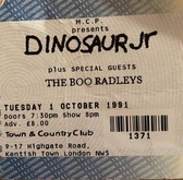 tags: Ticket - Dinosaur Jr. / The Boo Radleys on Oct 1, 1991 [874-small]