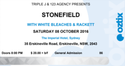 tags: Ticket - Stonefield / Rackett / White Bleaches on Oct 8, 2016 [915-small]