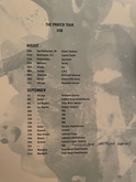 Tour dates - page in programme, tags: Merch - The Cure / Shelleyan Orphan on Aug 23, 1989 [991-small]