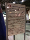 Notice at nearby Tube station, Panic! At the Disco / MO / A R I Z O N A on Mar 28, 2019 [359-small]