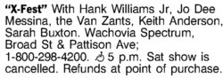 Hank Williams Jr / Jo Dee Messina / The Van Zants / Keith Anderson / Sarah Buxton on Feb 16, 2007 [488-small]