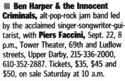 Ben Harper / Piers Faccini on Sep 22, 2007 [542-small]