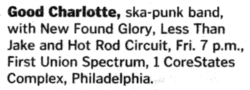 Good Charlotte / New Found Glory / Less Than Jake / Hot Rod Circuit on May 2, 2003 [820-small]