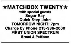 Matchbox Twenty / Sugar Ray / Quick Step John on May 10, 2003 [823-small]