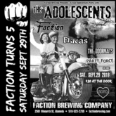 The Adolescents / The Faction / Doormats / Fracas / Party Force on Sep 29, 2018 [192-small]