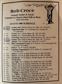 tags: Gig Poster - Bob Croce on Aug 1, 1989 [256-small]