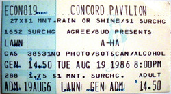 a-ha / Bourgeois Tagg on Aug 19, 1986 [284-small]