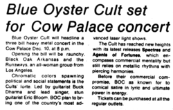 Blue Oyster Cult / Black Oak Arkansas / The Runaways on Dec 10, 1977 [642-small]