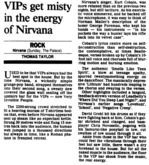 Nirvana / Cosmic Psychos / Tumbleweed / Poppin' Mommas / Fridge on Feb 2, 1992 [686-small]