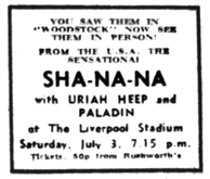 Sha Na Na / Uriah Heep / Paladin on Jul 3, 1971 [751-small]