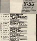 Concert Calendar for late March & April 1985, tags: Suicidal Tendencies, Death piggy, Washington, D.C., United States, Gig Poster, 9:30 Club - Suicidal Tendencies / Death piggy on Mar 28, 1985 [789-small]