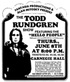 Todd Rundgren / The Hello People on Jun 8, 1972 [848-small]