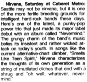 Nirvana / Das Damen / Urge Overkill on Oct 12, 1991 [921-small]