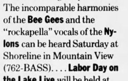 Bee Gees / The Nylons on Sep 2, 1989 [955-small]