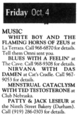 Nirvana / Das Damen on Oct 4, 1991 [003-small]