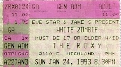 WHITE ZOMBIE on Jan 24, 1993 [048-small]