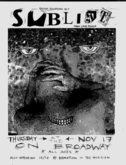 Flyer for gig made by Lil' Mike Martzke, Sublime / Counterpoint / Impact on Nov 17, 1994 [146-small]