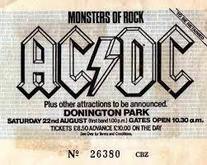 TICKET STUB, AC/DC / Whitesnake / Blue Oyster Cult / Blackfoot / Slade on Aug 22, 1981 [158-small]