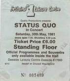 Ticket Stub, Status Quo on May 30, 1981 [178-small]
