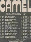 Tour Dates, Camel on May 27, 1982 [183-small]